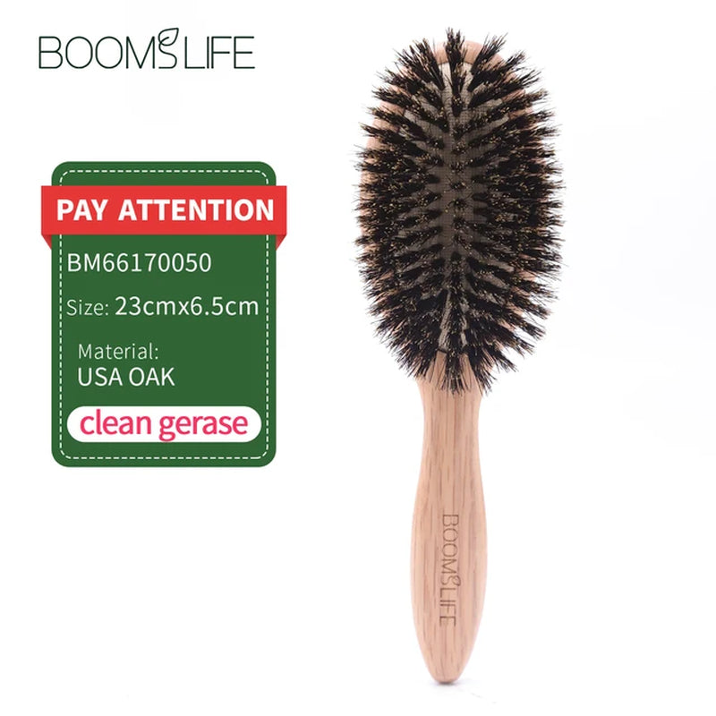 Natural Boar Bristle Hair Brush 