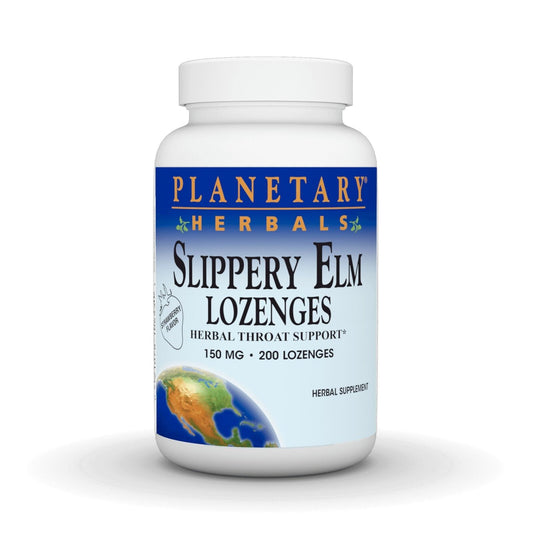 Planetary Herbals Slippery Elm Lozenges Strawberry 200 Lozenge