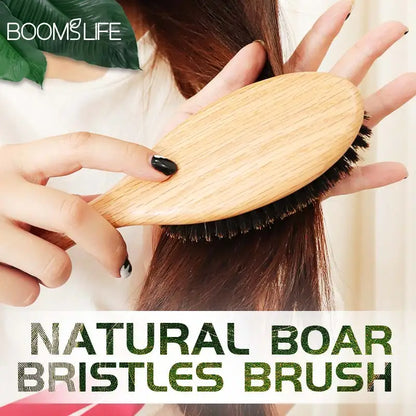 Natural Boar Bristle Hair Brush 