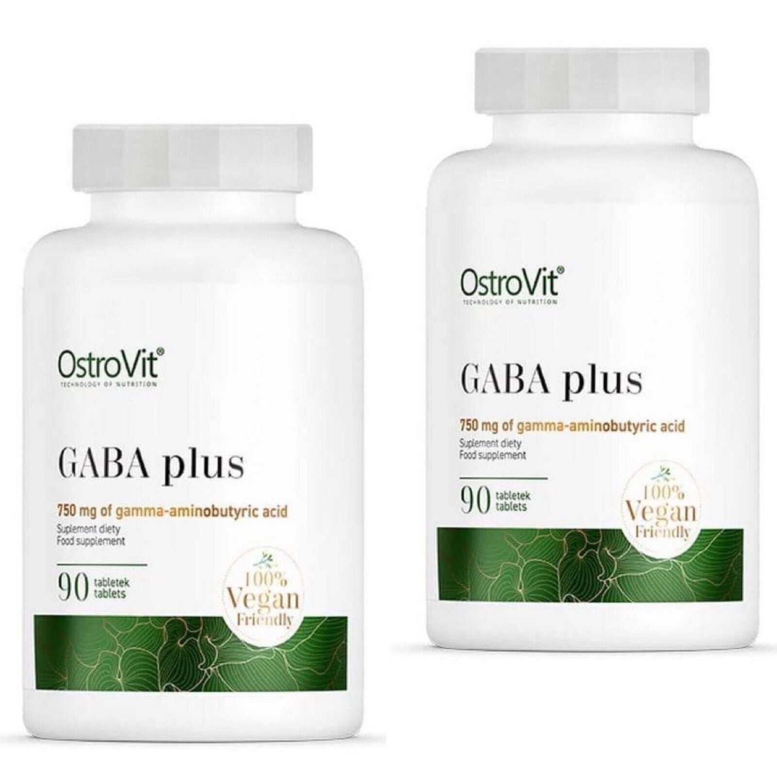 Ostrovit GABA 2 X 90 Tablets, Sleep, Fatigue, Stress, VEGE