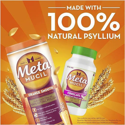 Metamucil Daily Fibre Supplement Fibre Caps 300 Capsules