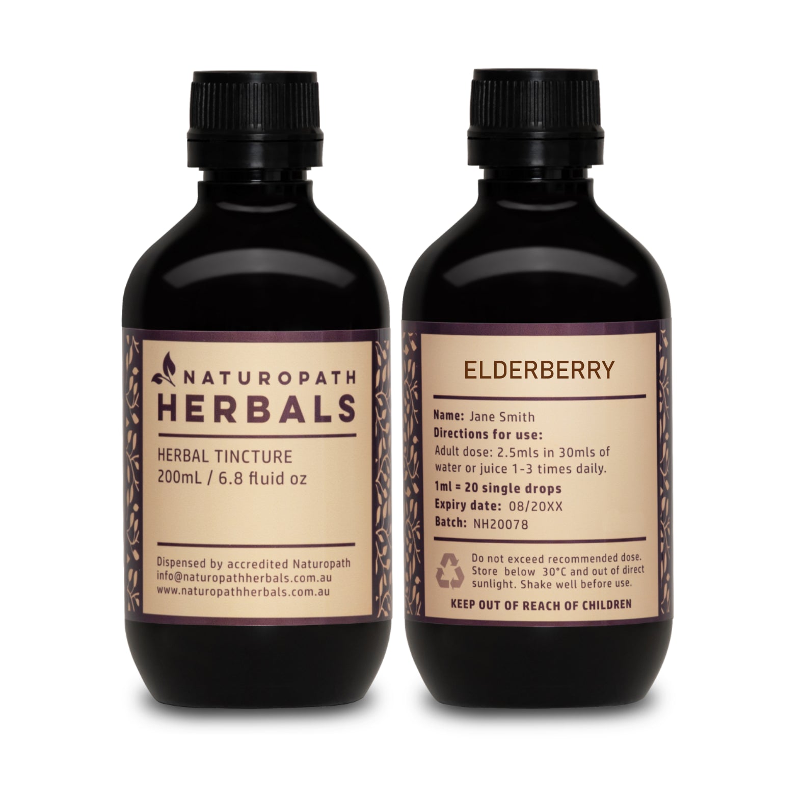 ELDERBERRY Tincture Extract Herbal Liquid ⭐⭐⭐⭐⭐ ~ Naturopath Herbals