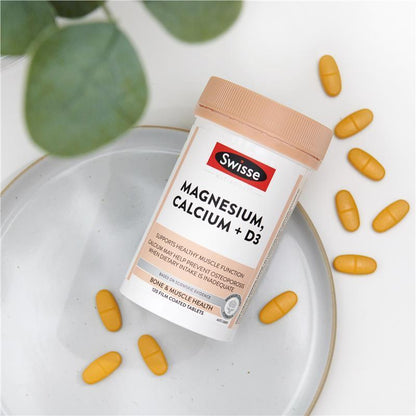 Swisse Ultiboost Magnesium Calcium + Vitamin D 120 Tablets