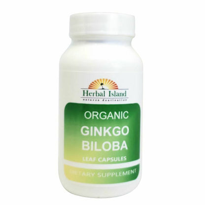 Organic Ginkgo Biloba Capsules - 30 Count 500Mg Each(Anti-Agin