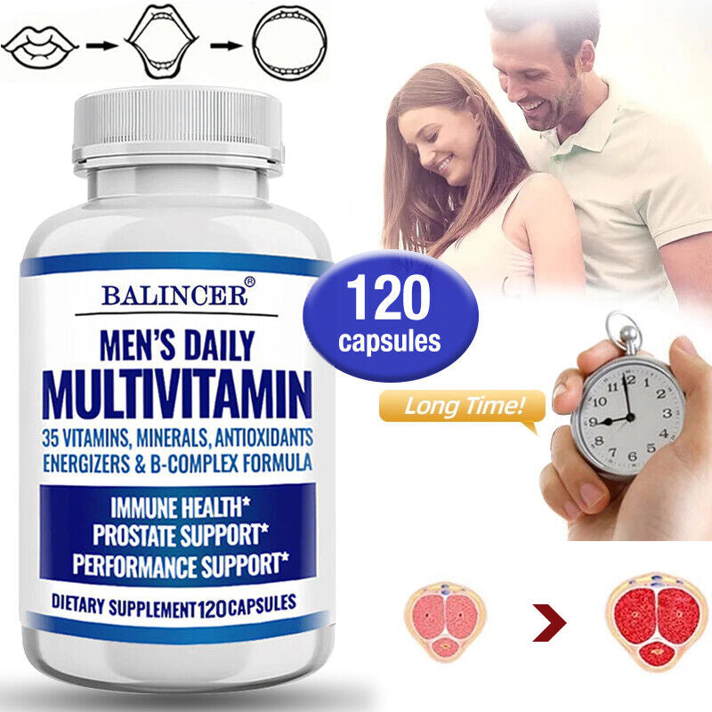 One Daily Multivitamin for Men, 30/60/120 Vegetarian Capsules- Men'S Health