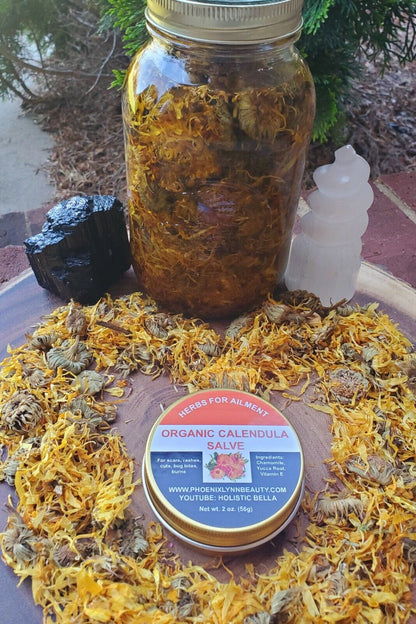 Calendula Healing Salve/Balm Diaper Rashes-Itchy Skin,Cuts,Burn