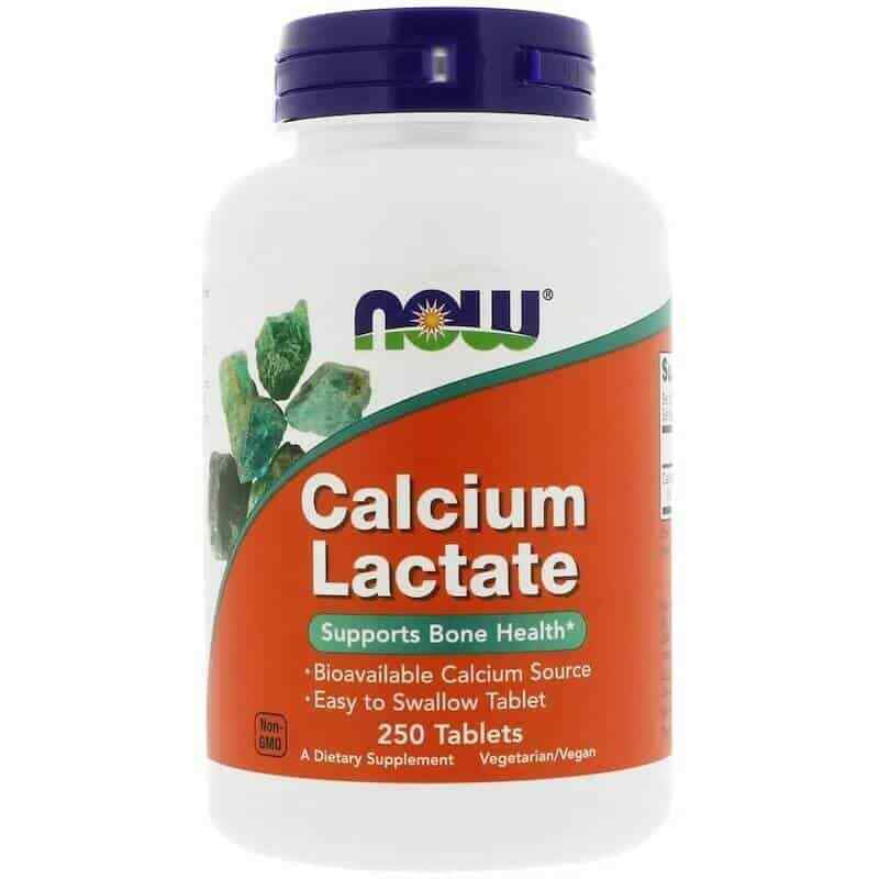 Calcium Lactate 250 Vegetarian Tablets Supports Bone Health