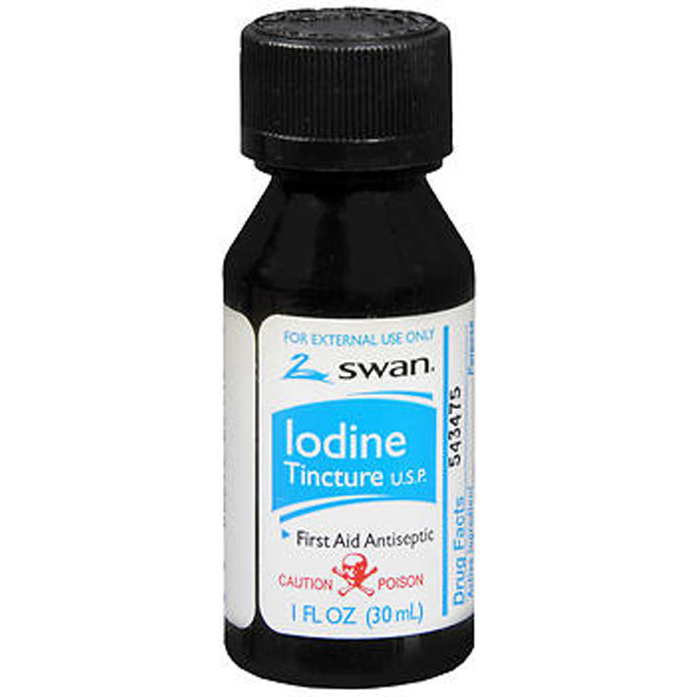 2% Iodine Tincture First Aid Antiseptic 1 Oz. (30Ml) Bottle NEW Made in the USA