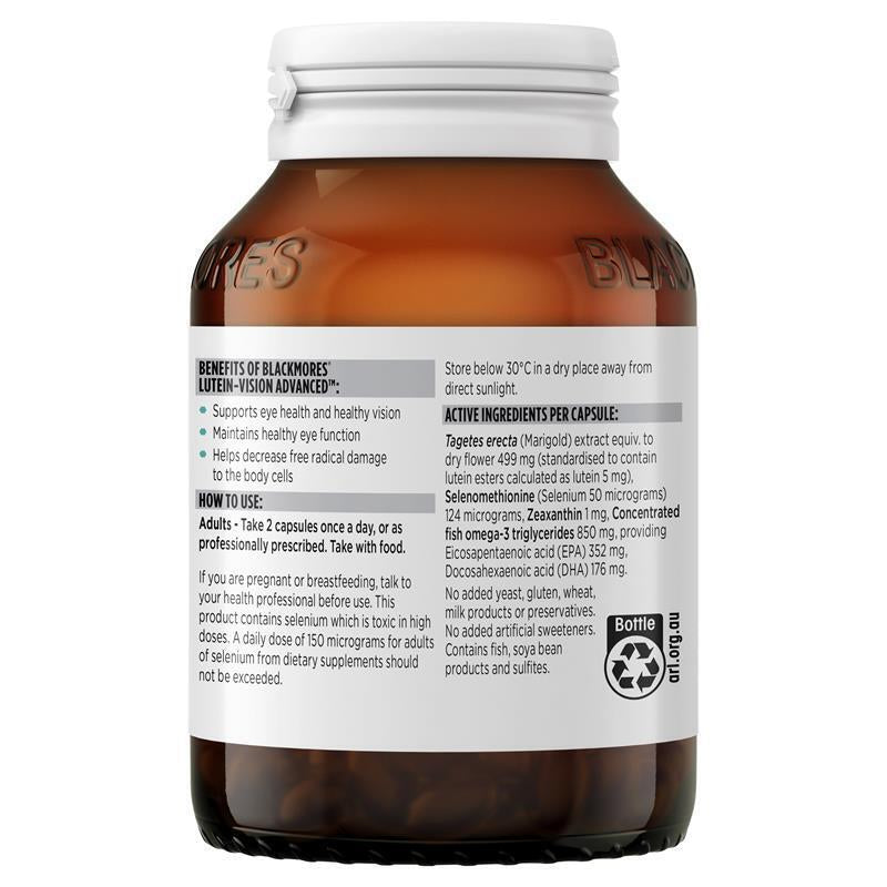 Blackmores Lutein Vision Advanced 60 Capsules