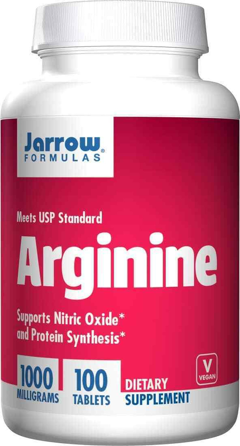 JARROW FORMULAS Arginine 1000Mg 100 Vegan Tablets