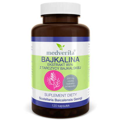 MEDVERITA Baikalin 85% (Baikal Skullcap) 120 Capsules