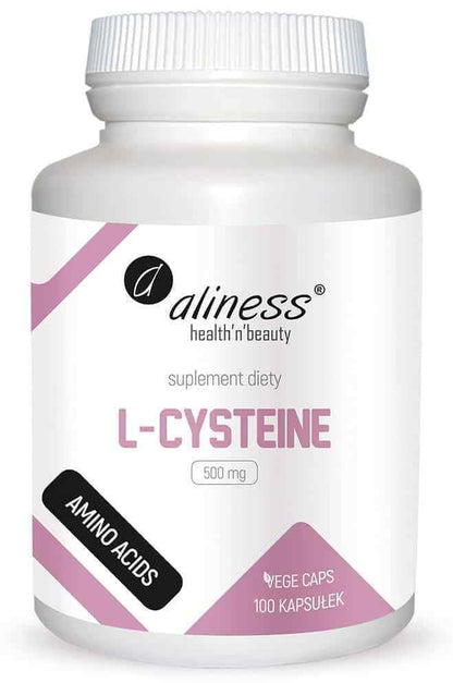 ALINESS L-Cysteine 500Mg, 100 Vegetarian Capsules