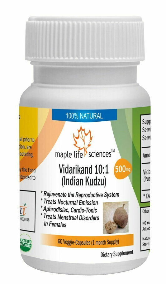 Pueraria Tuberosa 10:1 Extract Capsules Vidarikand Rejuvenate Reproductive Syste