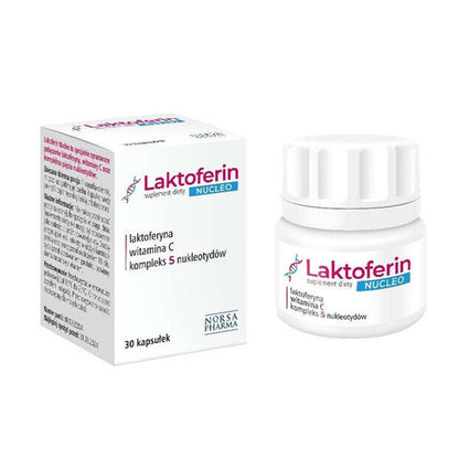 NORSA PHARMA Laktoferin NUCLEO (Lactoferrin, 5 Nucleotide Complex, Vit.C) 30Caps