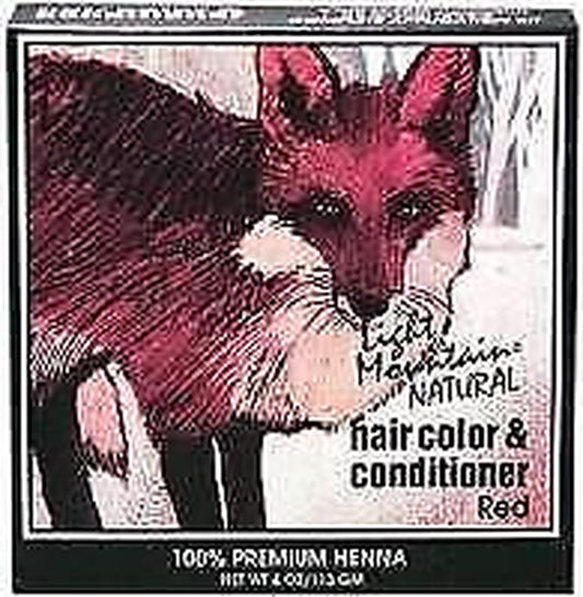 Light Mountain Hair Color & Conditioner- Red 4 Oz Powder