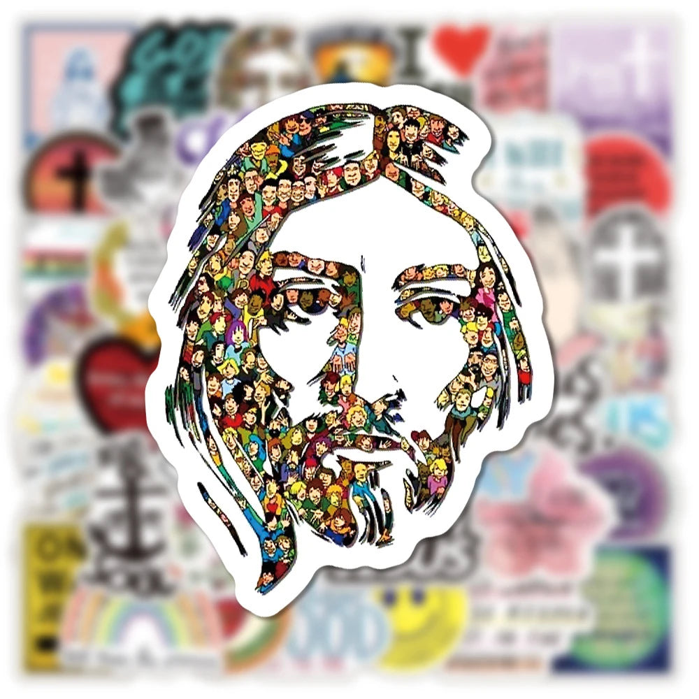 Bible Jesus Stickers, For Kids, Cards, Gifts, Car, Laptop, Faith Sticker Decals