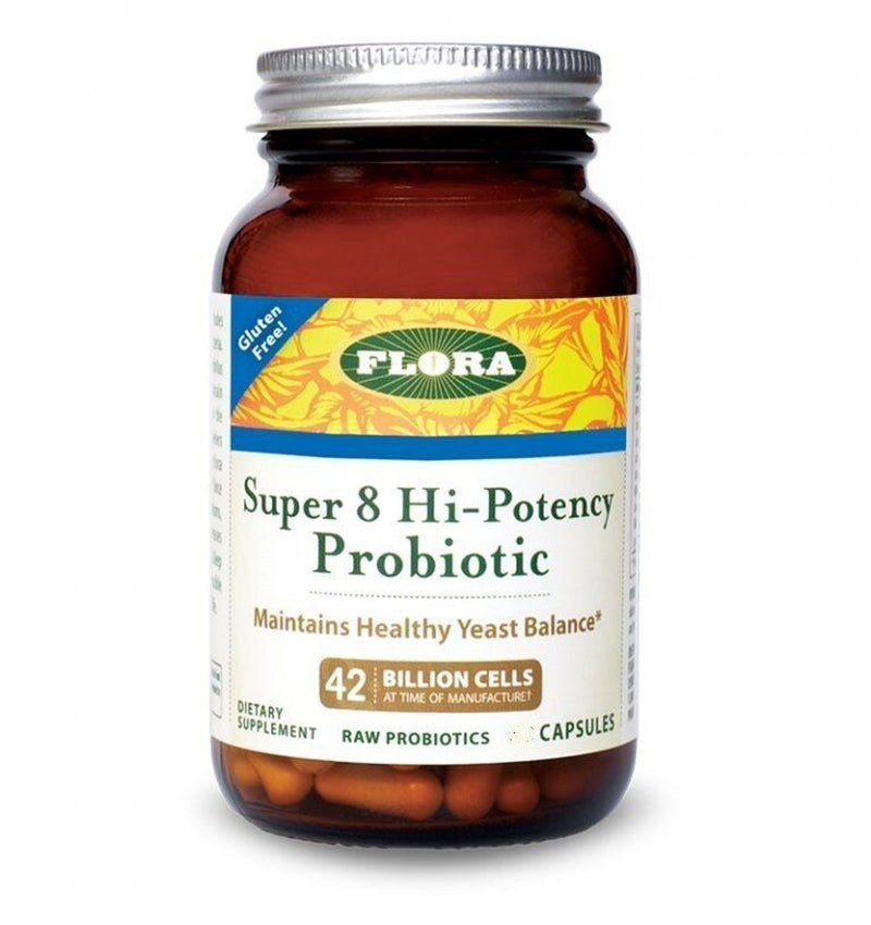 Flora Inc Super 8 Hi-Potency Probiotic 30 Vegcap