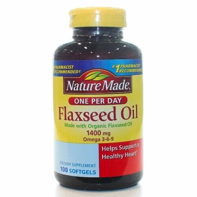 Flaxseed Oil 1400 Mg 100 Softgels by Nature Made