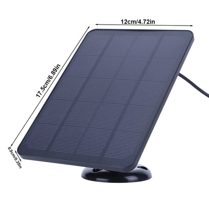 20W Solar Panel Kit with 3M Charging Wire Waterproof Adjustable Wall Mount Bracket for Ring Spotlight Camera/Ring Stick up Cam