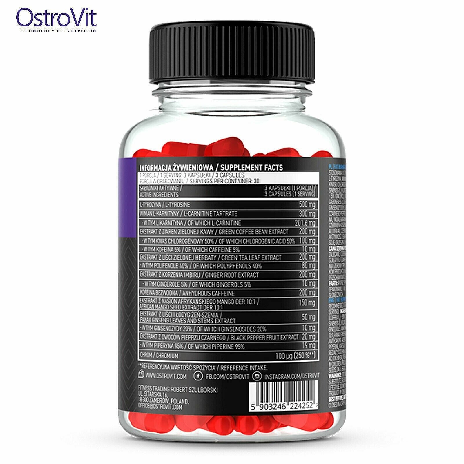 Ostrovit Fat Burner Extreme 90 Capsules