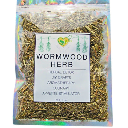 Wormwood Herb Cut & Sifted Dry Herb Natural 28.3G 1 OZ Certified Organic Kosher