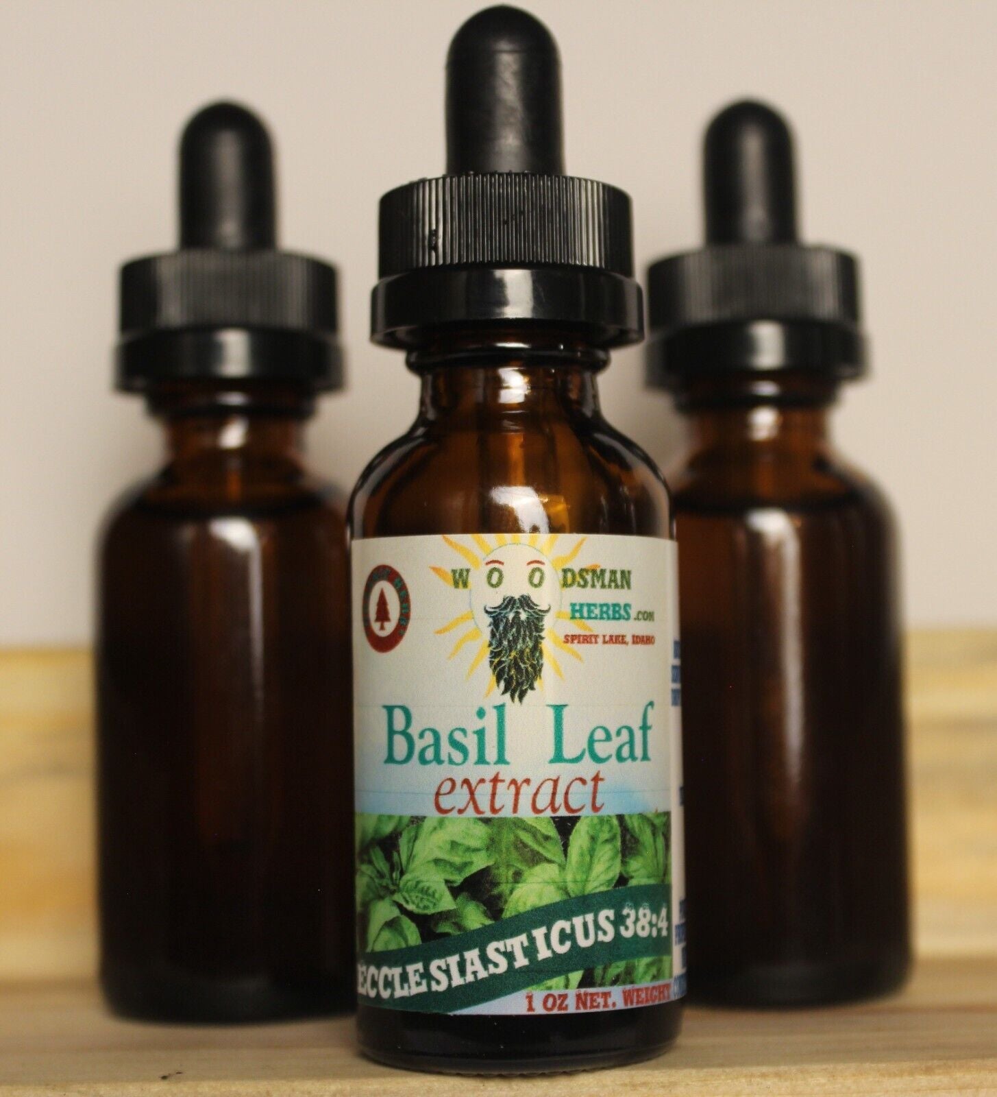 2 - Pack Basil Herbal Extract, All Natural, Organic, 114 Proof Made in Idaho