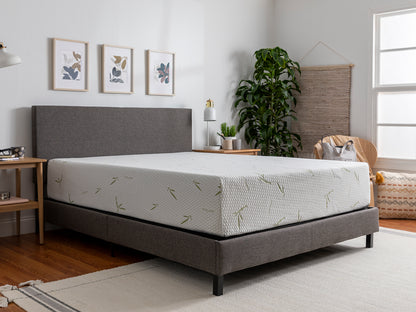 Tulo 12" Medium-Plush Memory Foam Bamboo Pressure Relief Mattress in a Box