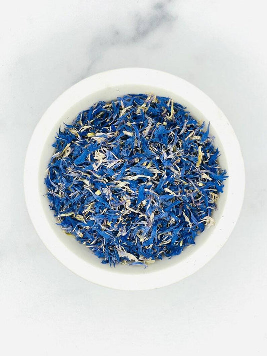 Cornflower Petals Dried Organic Centaurea Cyanus Cut and Sifted Tea Gift