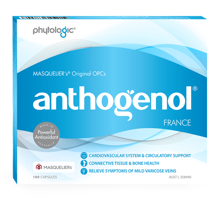 2 X Anthogenol 100 Vegetarian Capsules with MASQUELIER’S Original Opcs