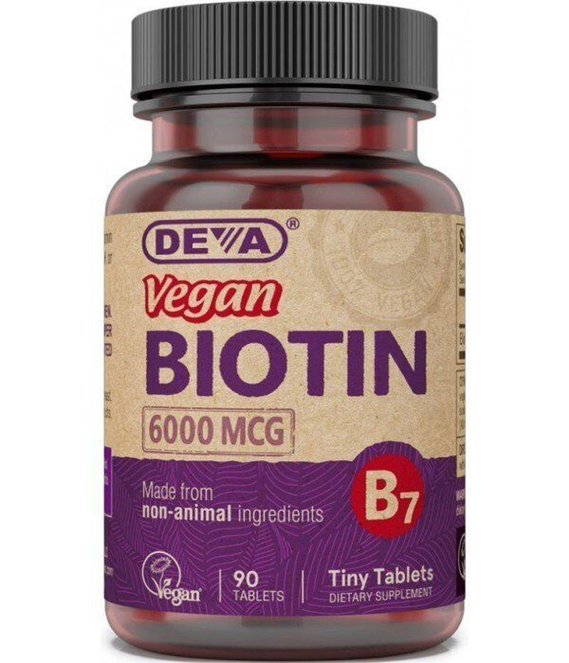 Deva Vegan Vegan Biotin 6,000 Mcg 90 Tablet