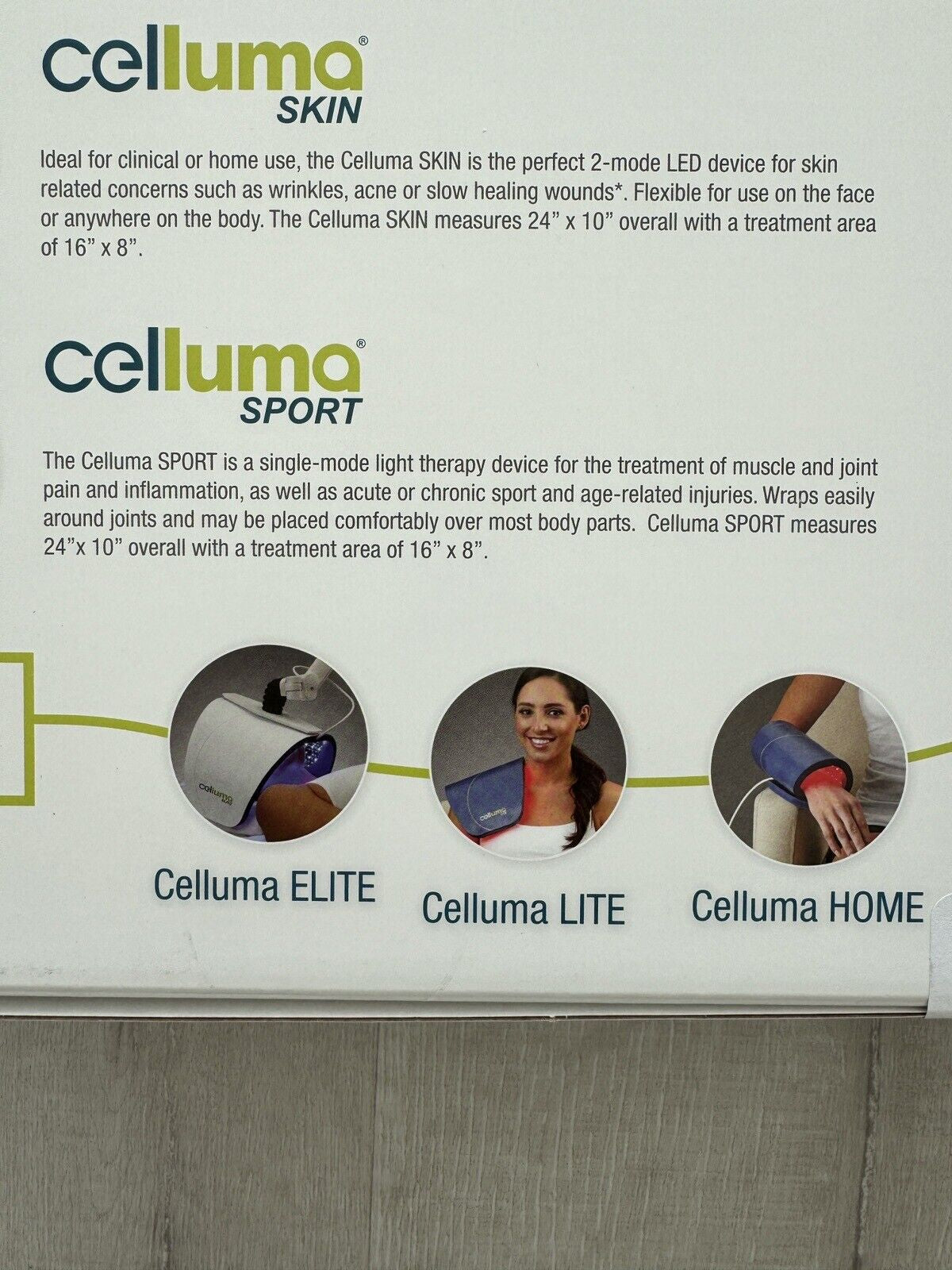 Celluma Pro Light Therapy for Acne, Wrinkles, Aches & Pains Made in USA