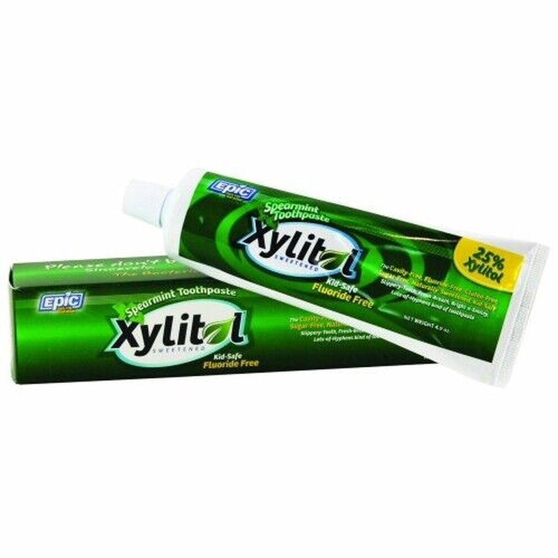 Fluoride Free Xylitol Toothpaste Spearmint 4.9 Oz