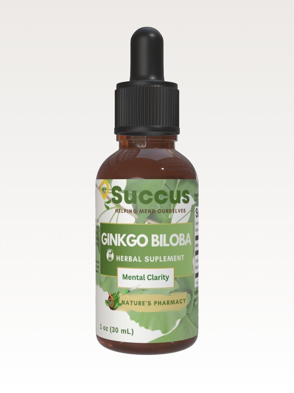 Gingko Biloba Tincture - Mental Clarity Alcohol Free