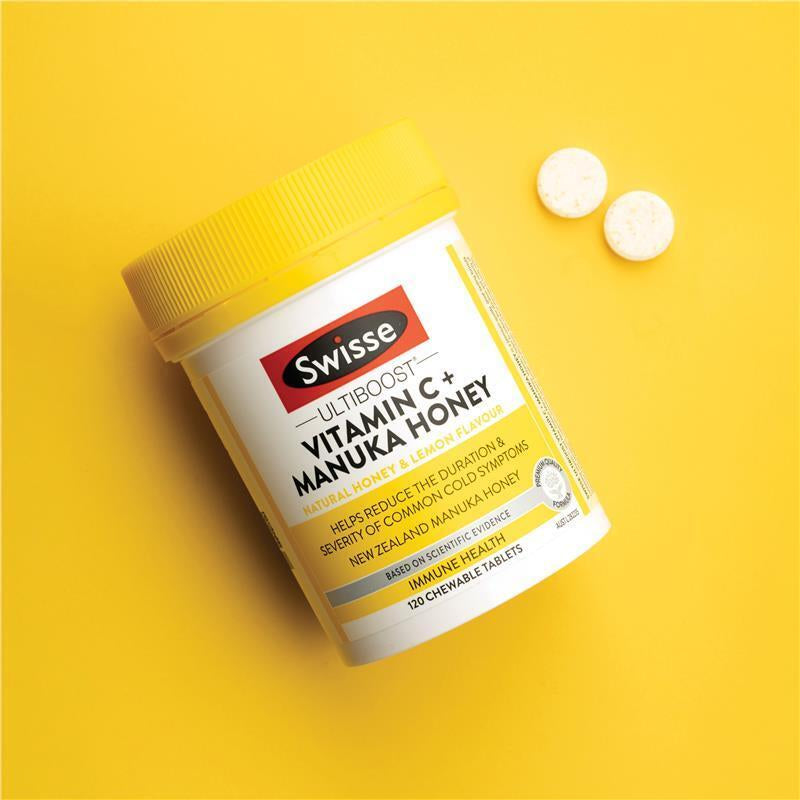 Swisse Vitamin C + Manuka Honey 120 Tablets