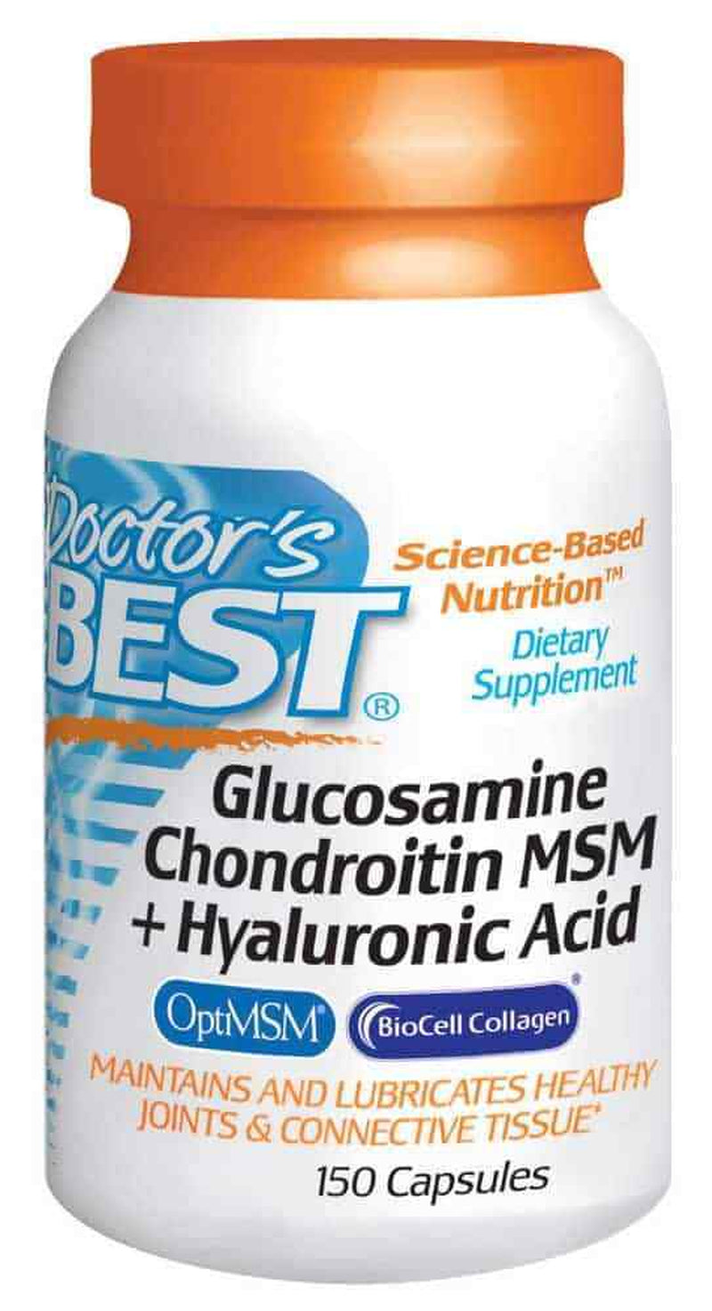 Doctor'S Best Glucosamine Chondroitin MSM plus Hyaluronic Acid 150 Capsules