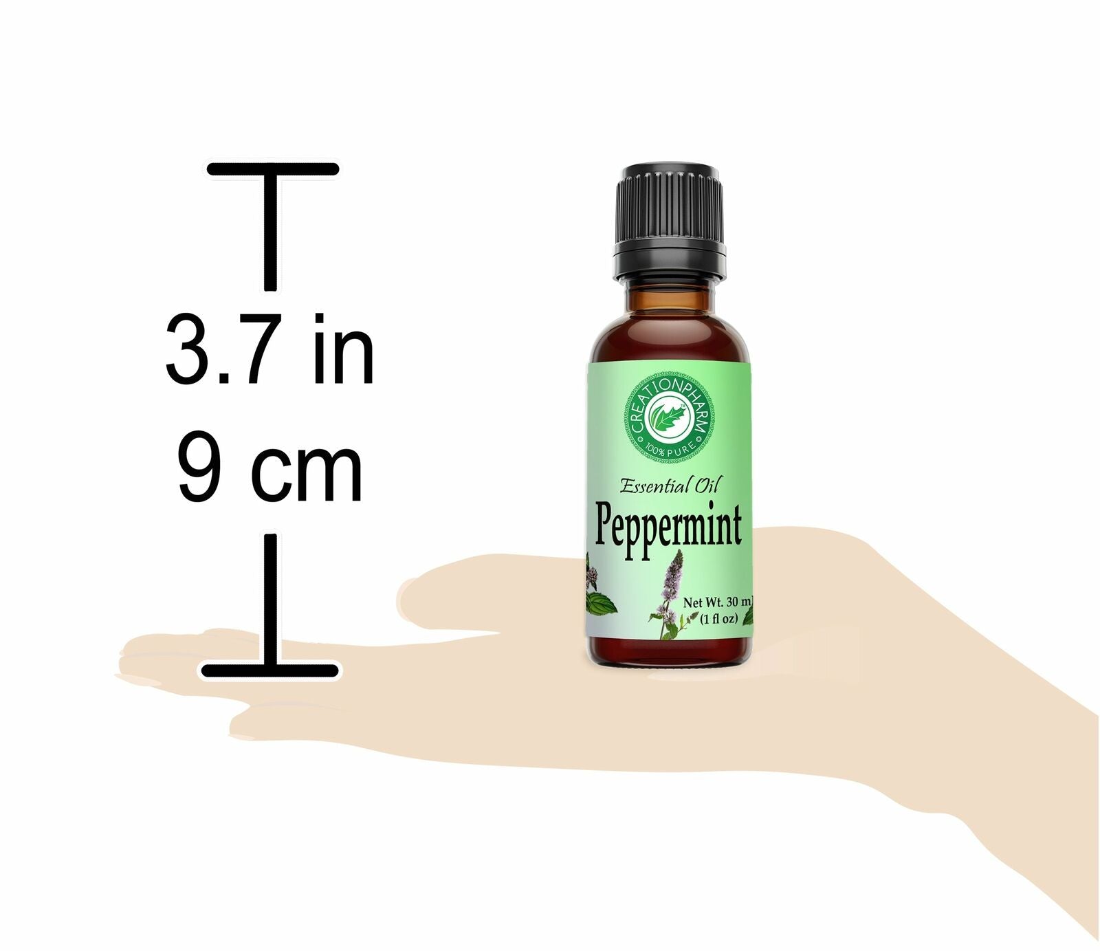 Peppermint Essential Oil 100% Pure Creation Pharm - Aceite Esencial De Menta