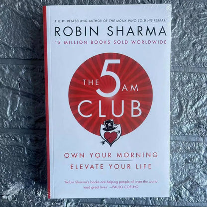 The 5AM Club by Robin Sharma Own Your Morning Elevate Your Life English Book