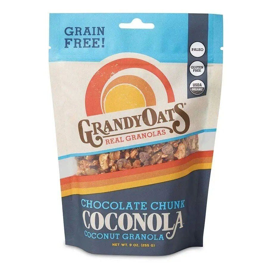 Grandy Oats Grain Free Chocolate Chunk Coconola 9 Oz Bag