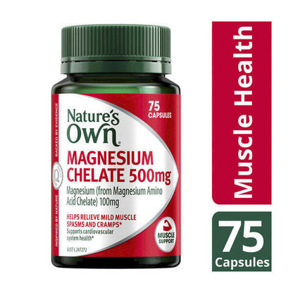 Nature'S Own Magnesium Chelate 500Mg 75 Capsules