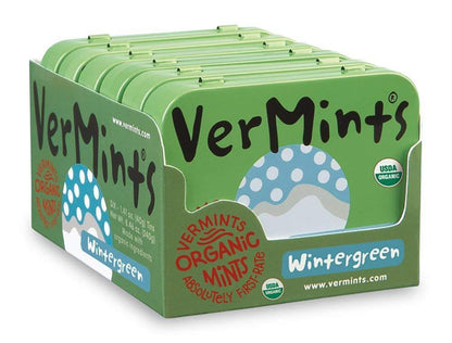 Vermints Organic Cinnamon Mints, 1.41Oz Tins (Pack of 6)