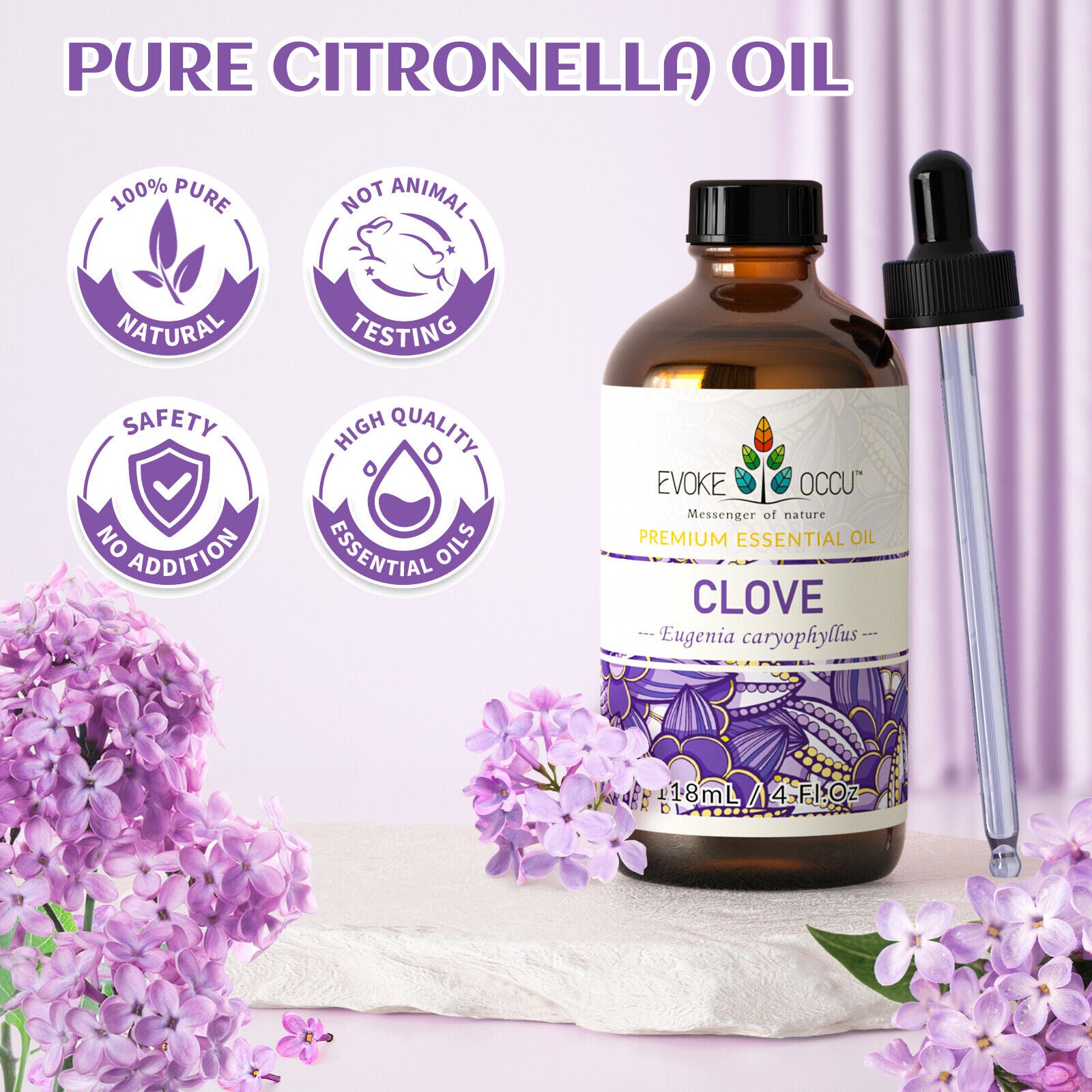 Clove Essential Oil 100% Pure Natural 118Ml/4Oz