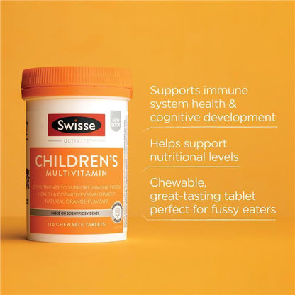 Swisse Children'S Ultivite Multivitamin 120 Chewable Tablets