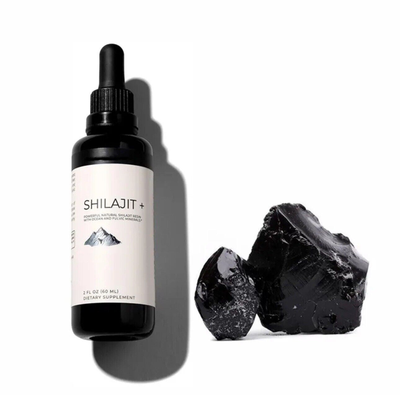 Himalayan Shilajit Drops: Detox, Boost, Brain. Fulvic Acid, Minerals. 2 FL OZ