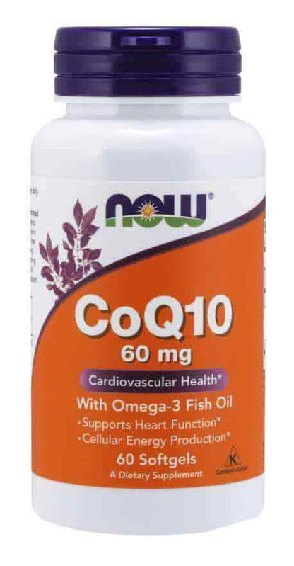 Coq10 with Omega-3 Fish Oil 60Mg Softgels Cardiovascular Health