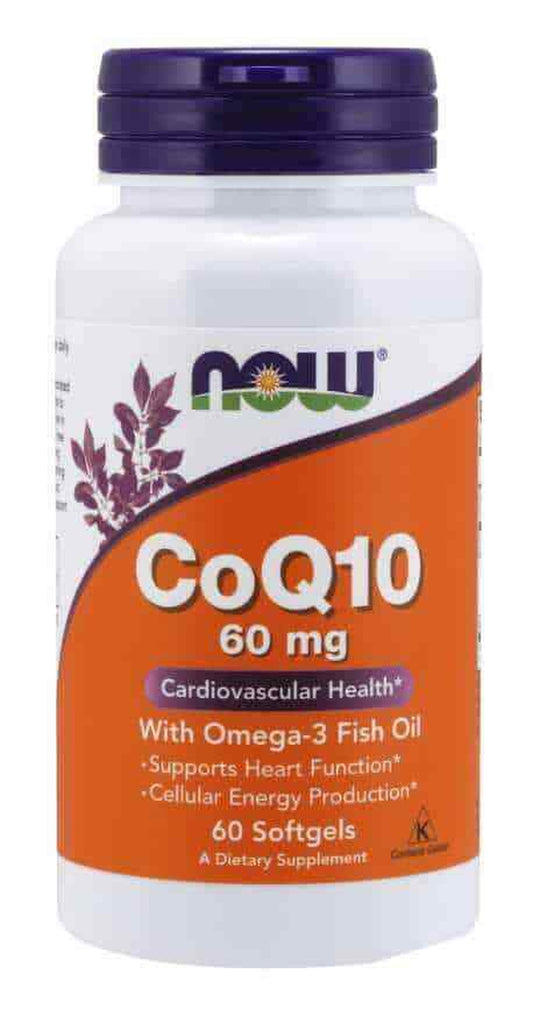 Coq10 with Omega-3 Fish Oil 60Mg Softgels Cardiovascular Health