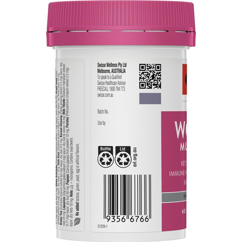 Swisse Womens Multivitamin 60 Tablets