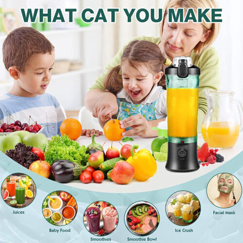 Personal Blender Smoothie Juice Shakes Mixer Portable Bottle 600ML Bpa-Free New