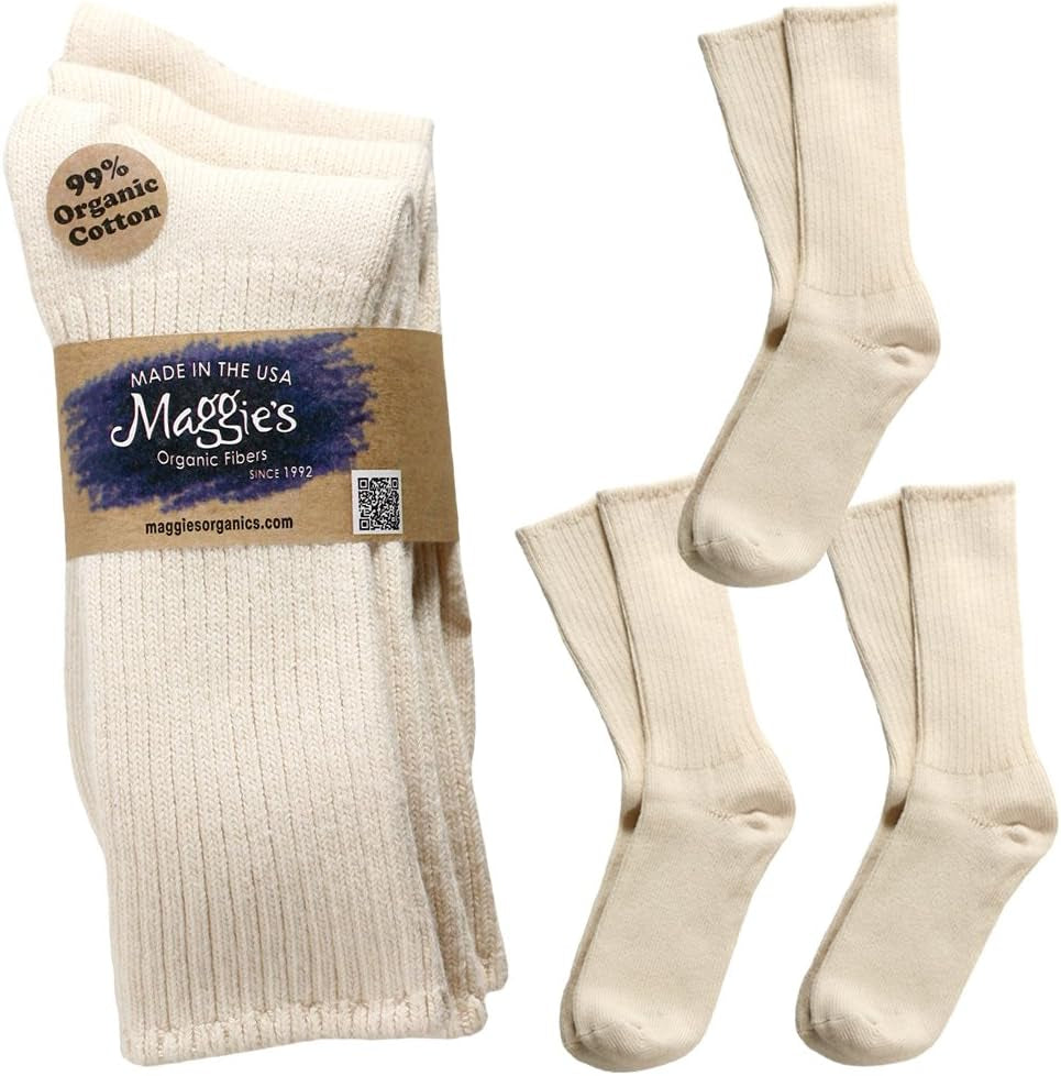 Organics Cotton Tri-Pack Cushion Crew Socks