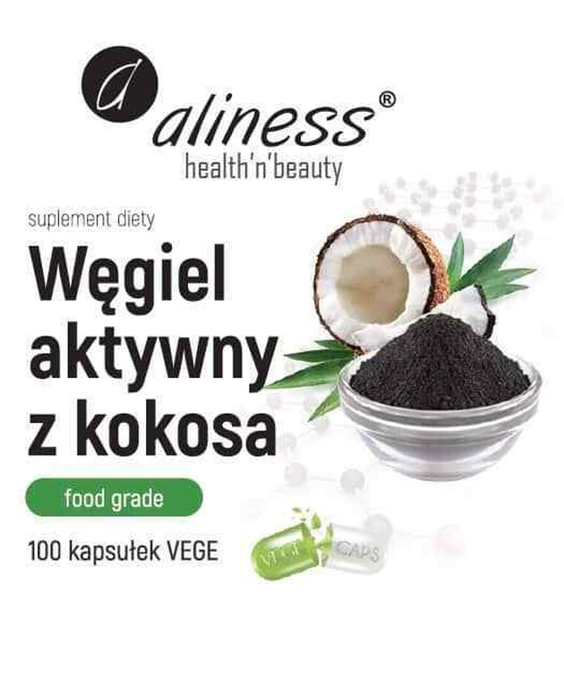 ALINESS Active Coconut Charcoal (Digestive Support) 100 Capsules