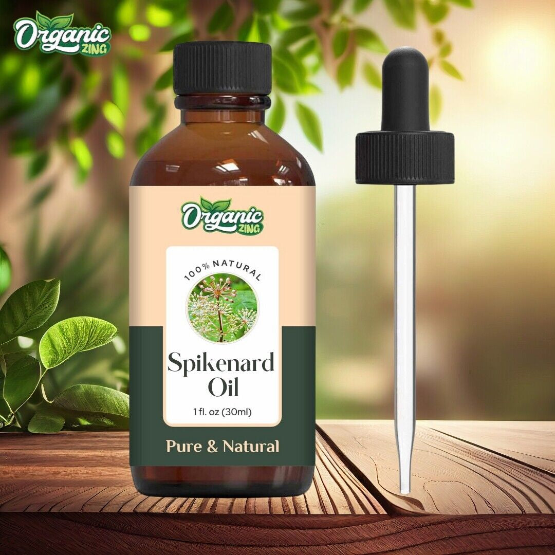 Organic Spikenard 100% Pure & Natural Essential Oil - {30Ml/1.01 Fl Oz}.